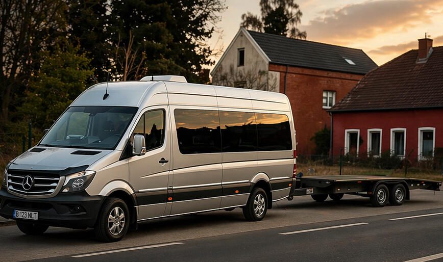 Transport auto pe platforma